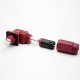 Surlok Power Connectors 8mm Right Angle Plug and Socket 150A Busbar Lug Red IP65