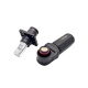 Waterproof High Current Battery Connectors Right Angle Plug and Socket 6mm Black IP65 120A Busbar Lug