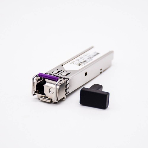 Fiber Optic SFP Connector 1.25G SMF BIDI LC Interface DDM TX1490/RX1550 100KM