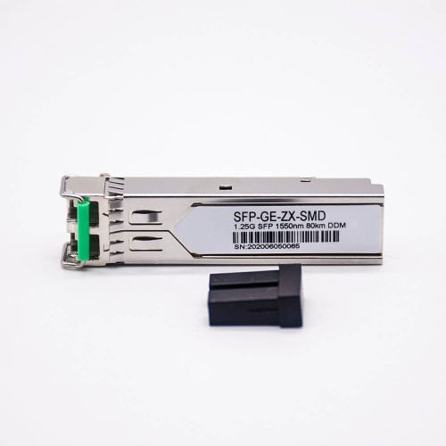 Fiber-optic SFP Module LC Connector 1.25G SMF Duplex 1550nm 80KM