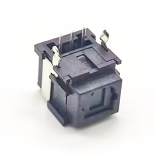 Toslink socket fiber connector Optical fiber Right angle panel mount with self tapping hole