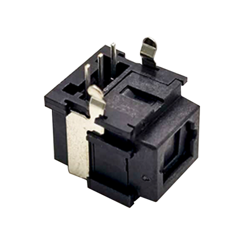 Toslink socket fiber connector Optical fiber Right angle panel mount with self tapping hole