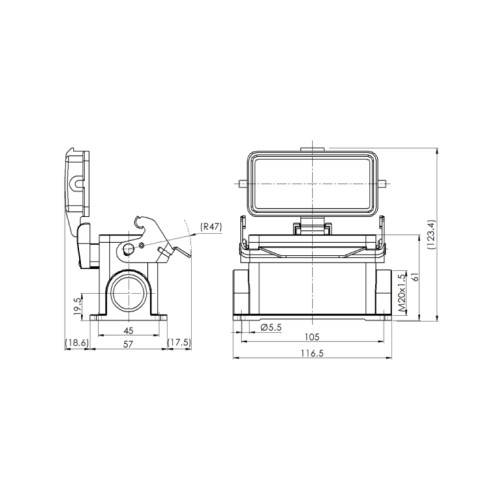 H16B-SM-1L-PC-M20