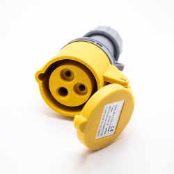 IEC 60309 Female 16A 3pin 110V-130V 50/60Hz 4h 2P+E IP44 CEE Industrial Cable Mount Connector