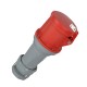 Waterproof Industrial Connector Socket 4Pin 63A 400V 3P+E IP44