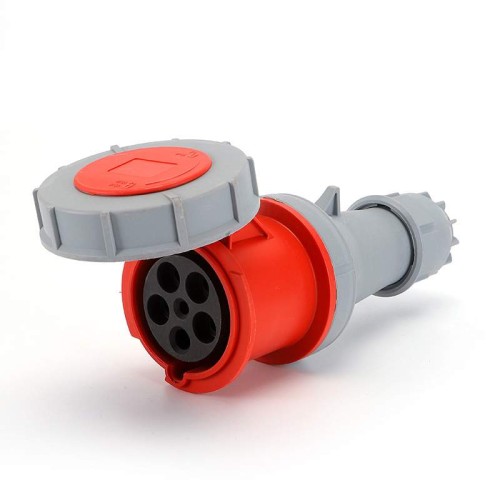 Waterproof Industrial Connector Socket 5Pin 32A 380-415V 3P+E+N IP67