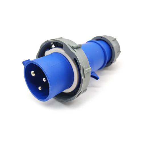 32A 230V 3pin 50/60Hz 3P 6h 2P+E Waterproof IP67 CEE Industrial IEC60309 Plug Blue