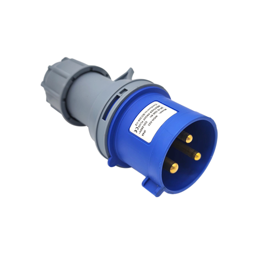 32A 230V 3pin 50/60Hz 3P 6h 2P+E Waterproof IP67 CEE Industrial IEC60309 Plug Blue