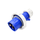 60309 230v 16A 3pin 220V-250V 50/60Hz 3P 6h 2P+E Waterproof IP67 CEE Industrial IEC60309 Plug Blue