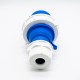 60309 230v 16A 3pin 220V-250V 50/60Hz 3P 6h 2P+E Waterproof IP67 CEE Industrial IEC60309 Plug Blue