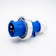 60309 230v 16A 3pin 220V-250V 50/60Hz 3P 6h 2P+E Waterproof IP67 CEE Industrial IEC60309 Plug Blue