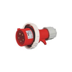 AC Plug IEC60309 32A 5pin 380V-415V 50/60Hz 5P 6h 3P+N+E IP67 CEE Industrial Red