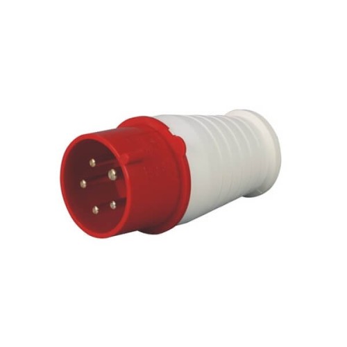 CEE Plug 5pin 16A 380V-415V 50/60Hz 5P 6h 3P+E IP44 IEC60309 Industrial Connector Red