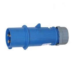 Waterproof Industrial Connector Plug 3Pin 16A 230V 2P+E IP44