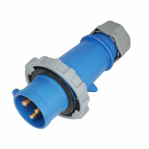 Waterproof Industrial Connector Plug 3Pin 32A 230V 2P+E IP67