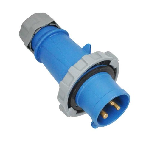 Waterproof Industrial Connector Plug 3Pin 32A 230V 2P+E IP67