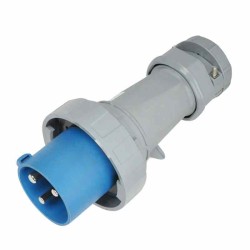 Waterproof Industrial Connector Plug 3Pin 63A 400V 2P+E IP67