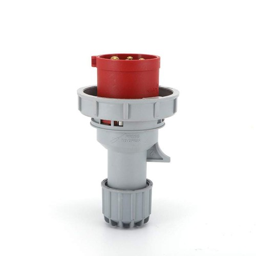 Waterproof Industrial Connector Plug 4Pin 16A 380-415V 3P+E IP67