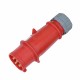 Waterproof Industrial Connector Plug 4Pin 16A 400V 3P+E IP44