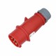 Waterproof Industrial Connector Plug 4Pin 32A 400V 3P+E IP44