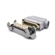 19Pin Heavy Duty Connector Double Button Bulkhead Mounting Male Female Butt-Joint Male Without Contacts H20A Shell PG21