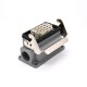 32 Pin Heavy Duty Connector H10B Male Without Contacts Male Butt-Joint Female M25 Bulkhead Mounting