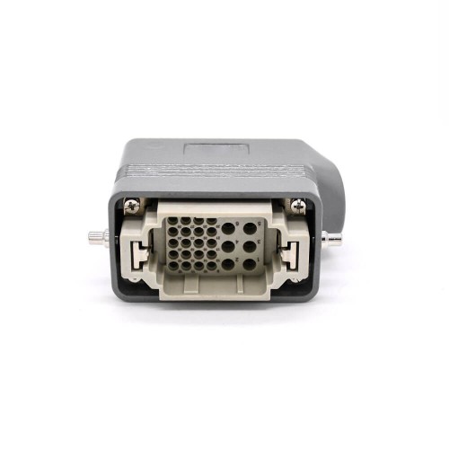 32 Pin Heavy Duty Connector H10B Male Without Contacts Male Butt-Joint Female M25 Bulkhead Mounting