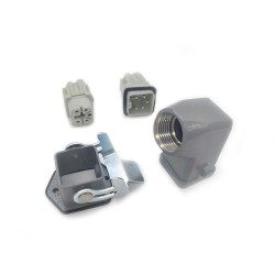 H3A Side Entry M20 Bulkhead Mounting HA 4 Pin Screw Terminal