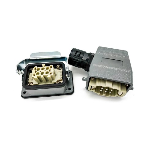 H6B Side Entry PG16 Bulkhead Mounting HE 6 Pin Screw Terminal