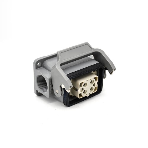 HD Connector H6B Surface Mounting 4Pin Silver Plating Male Butt-Joint Female PG16