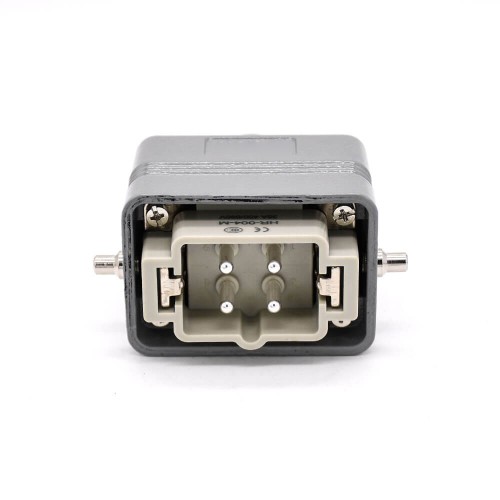 HD Connector H6B Surface Mounting 4Pin Silver Plating Male Butt-Joint Female PG16