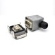 Heavy Duty Connector H6T 6 Pin Silver Plating Male Butt-Joint Female Hasp PG21 Bulkhead Mounting