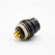 HRS Elecbee Connector Male Receptacle 6 Pin Straight Back Mount Solder Cup HR10 Circular Push-Pull Connector