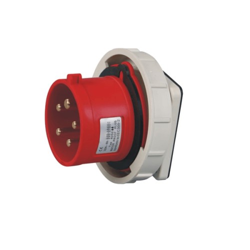 16A 5pin Panel Mount Pin Receptacle