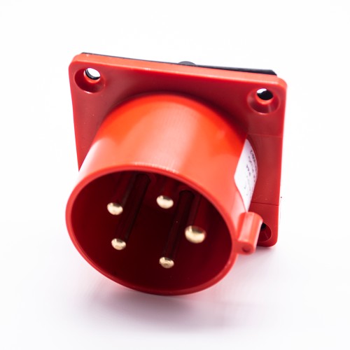 16A 5pin Receptacle 380V-415V 50/60Hz 5P 6h 3P+E IP44 IEC60309 CEE Industrial Panel Mount Pin Socket