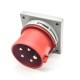 16A 5pin Receptacle 380V-415V 50/60Hz 5P 6h 3P+E IP44 IEC60309 CEE Industrial Panel Mount Pin Socket