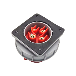 32A 4Pin IEC60309 Socket 380V-415V 4P 6h 3P+E IP67 CEE Industrial Panel Mount Pin Receptacle