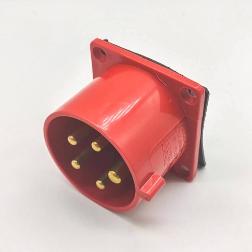 32A 5pin Receptacle 380V-415V 50/60Hz 3P+E IP44 IEC60309 CEE Industrial Panel Mount Pin Receptacle