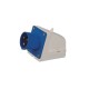 32A 3pin CEE Industrial 220V-250V 50/60Hz 2P+E 6h 2P+E IP44 IEC60309 Surface Mount Pin Receptacle with Box