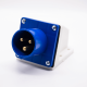 Reversed Industrial Connector Socket 3P 16A 220V-250V 2P+E 6h IP44