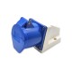 IEC60309 Wall Socket 32A 3pin 220V-250V 50/60Hz 2P+E 6h 2P+E IP67 CEE Industrial Blue