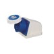 IEC60309 Wall Socket 32A 3pin 220V-250V 50/60Hz 2P+E 6h 2P+E IP67 CEE Industrial Blue