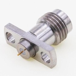 2.4mm Female Connector, 14 x 4.8mm / 0.55 x 0.19inch Bulkhead Flange 0.3mm / .012″ Pin