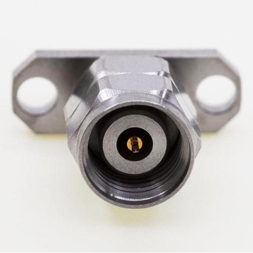 2.4mm Male Airline Connector, 9.5mm / .375″ Square Flange 0.86mm / .034″ Pin