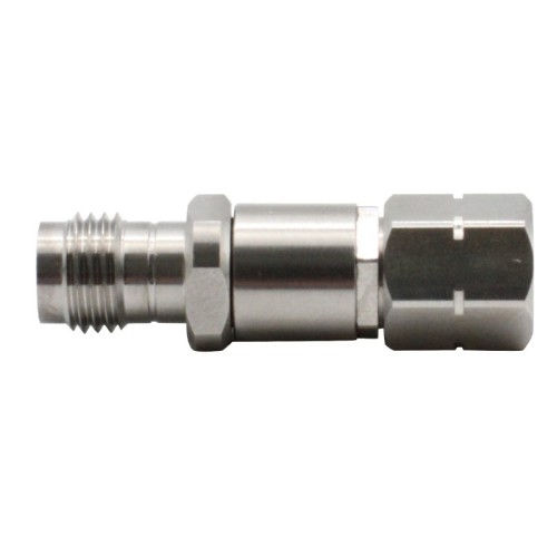 2.4mm Male Plug to 2.4mm Female Jack Coaxial Adapter Straight Stainless Steel Connector 50GHz