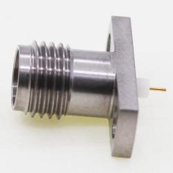 2.4mm Thread-in Connector, 14 x 4.8mm / 0.55 x 0.19inch Flange Jack 0.6mm / .024″ Pin