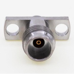 Bulkhead Flange 0.3mm / .012″ Pin 2.4mm Female Connector, 14 x 4.8mm / 0.55 x 0.19inch