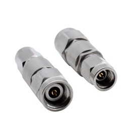 2.92MM Male to SSMA Male Coaxial Adapter High Frequency Connector 40GHZ Stainless Steel Tester