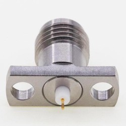 2.92mm Thread-in Connector, 12.7 x 4.8mm / 0.500 x 0.190″ Flange Jack 0.3mm /.012″ Pin