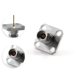 Female 2.92Mm Dc To 40Ghz 4-Hole Flange Outer Contact Through The Wall